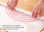 UNTIOR Silicone Baking Mat Non-Stick Dough Kneading & Pizza Rolling Pad