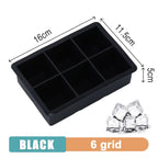 Large Silicone Ice Cube Tray Jumbo Square Ice Maker Mold (4/6/8/15 Grid)