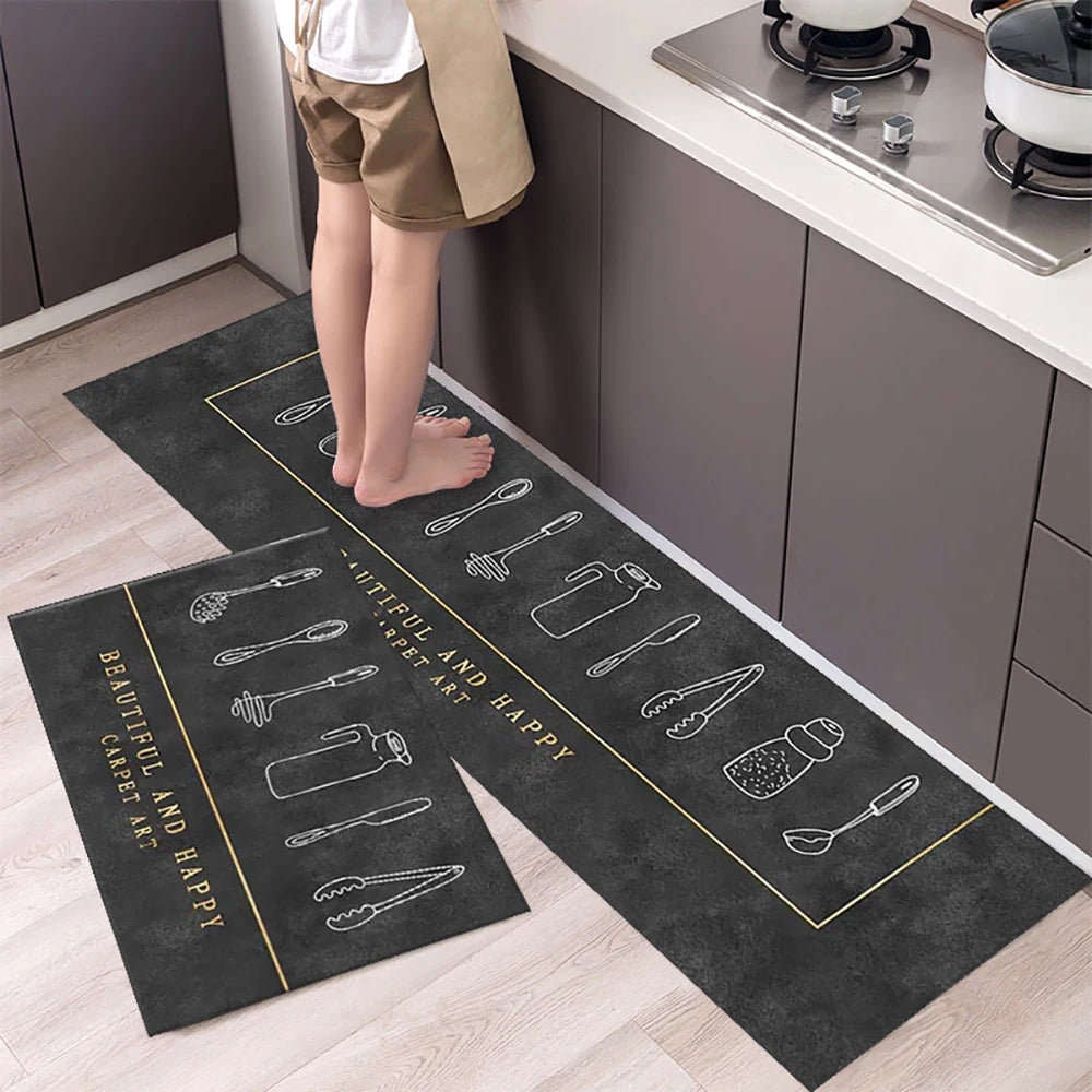 Kitchen Floor Mat UK Soft Washable Anti-Slip Area Rug