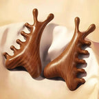 4-in-1 Sandalwood Massage Comb UK Scalp, Face & Body Massager