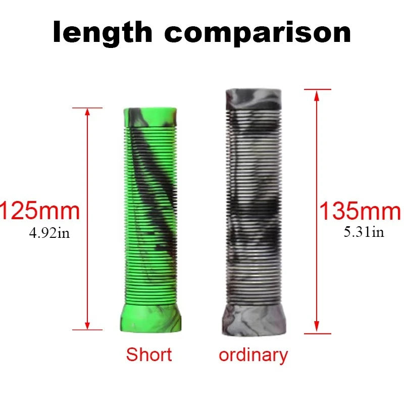 125mm MTB Bike Handlebar Grips 22.2mm Shockproof Anti-Slip Rubber