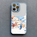 Rural Snow Scenery Phone Case for iPhone 16 15 14 13 12 11 Pro Max