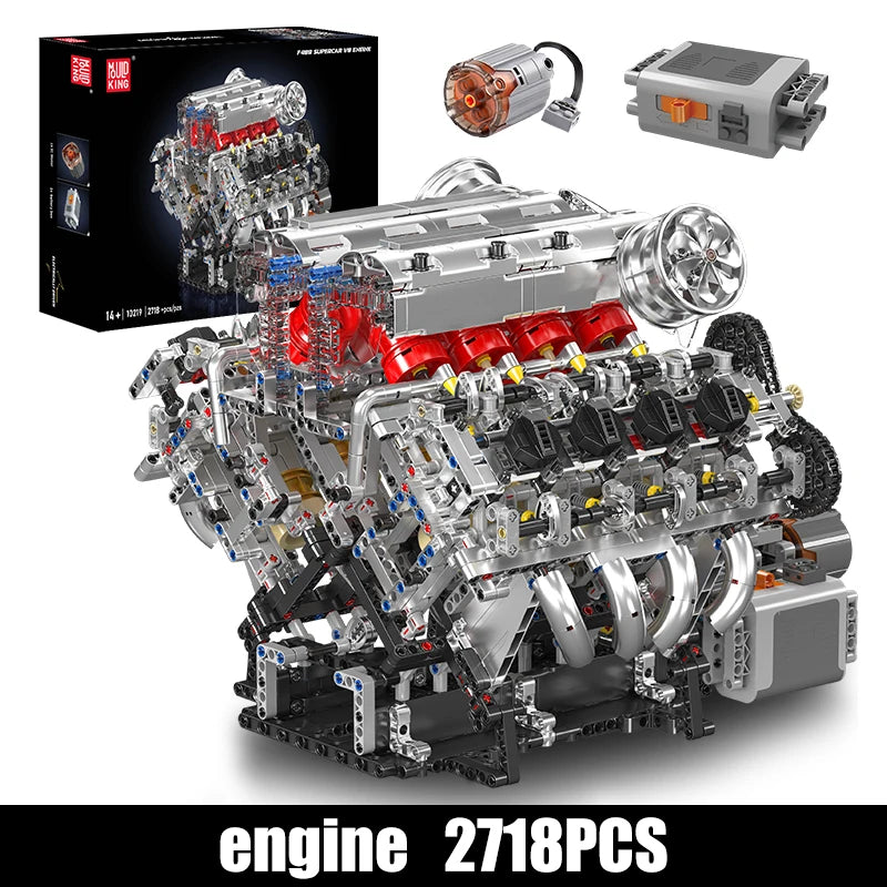 F488 Supercar V8 Engine Building Block