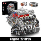 F488 Supercar V8 Engine Building Block