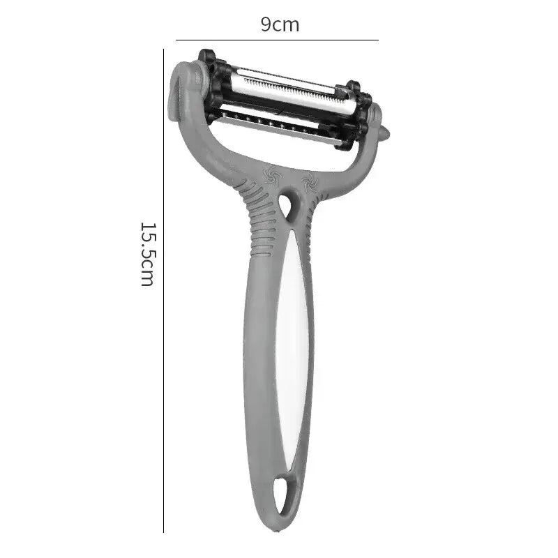 360 Degree Rotary Peeler 3-in-1 – Multifunction Vegetable & Fruit Cutter Slicer