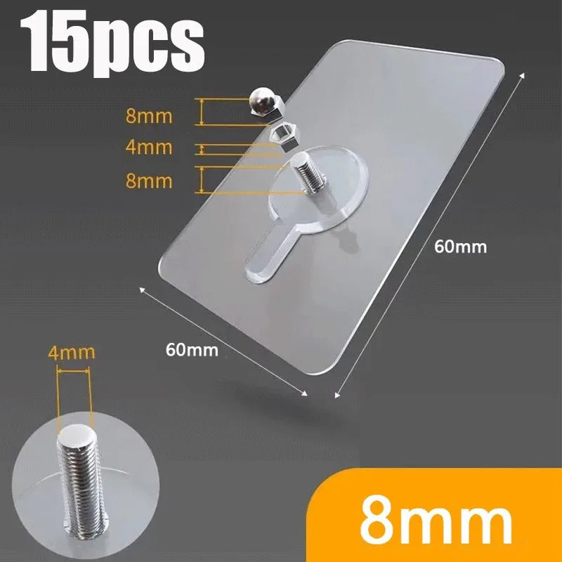 Punch-Free Screw Stickers Invisible Wall Picture Hanging Hooks