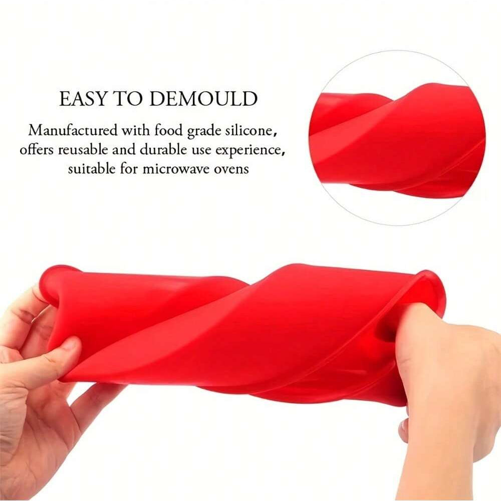 Silicone Round Cake Mold Nonstick Mousse & Dessert Baking Pan (4/6/8 Inch)