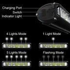 5 LED Rechargeable MTB Bike Light 10000mAh Headlight