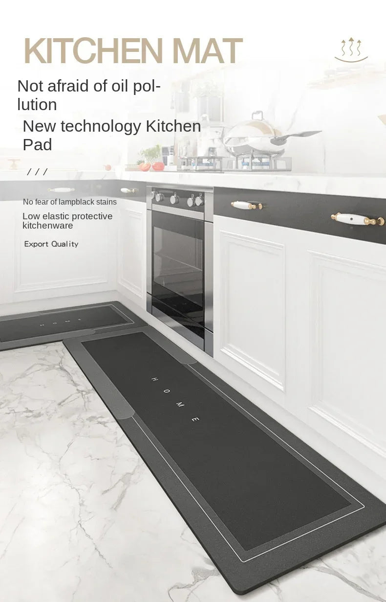 Diatomite Kitchen Rug Super Absorbent Non-Slip Long Floor Mat