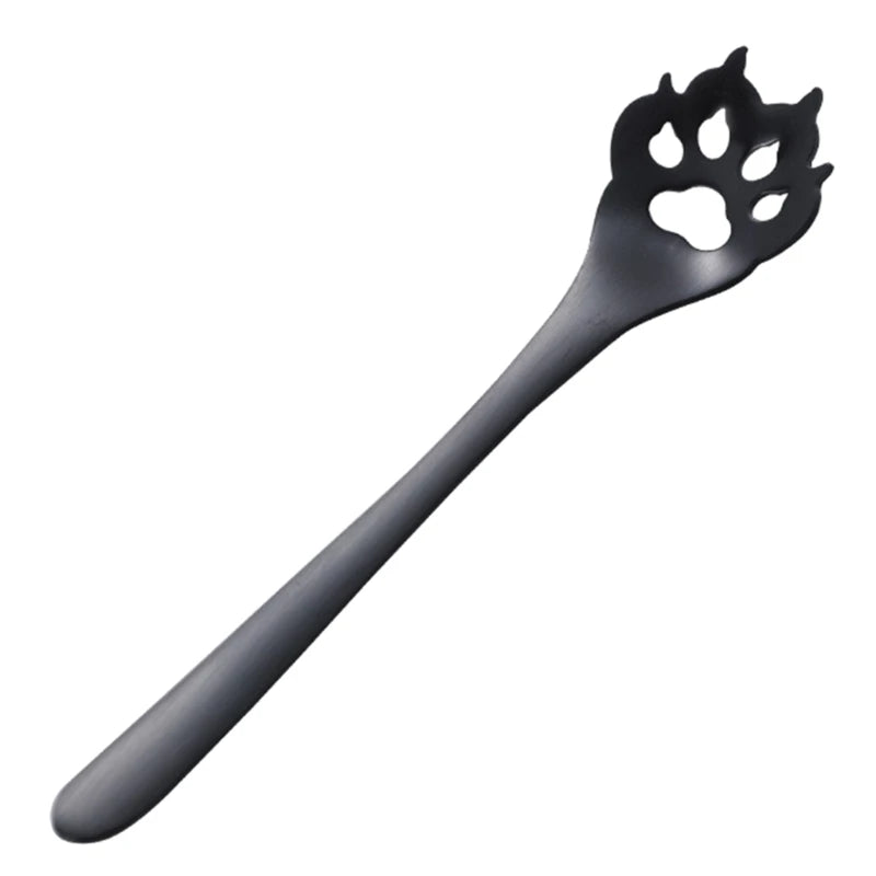 Cat Paw Teaspoon 304 Stainless Steel – Cute Coffee & Ice Cream Spoon Gift