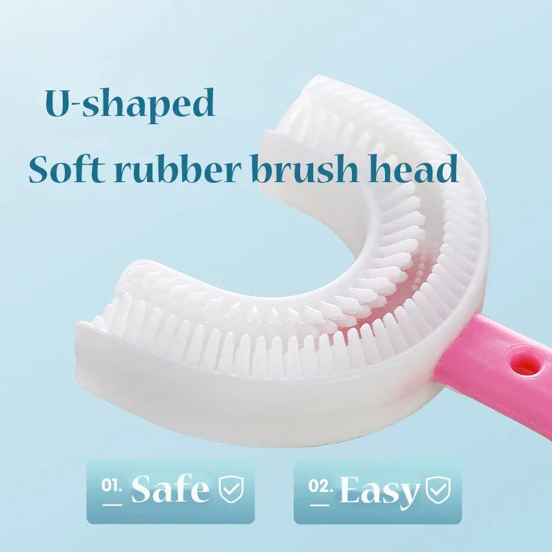 Baby 360° U Shape Toothbrush Soft Silicone Kids Teeth Brush