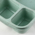 Eco-Friendly Wheat Straw Lunch Box Portable Compartment Food Storage Box