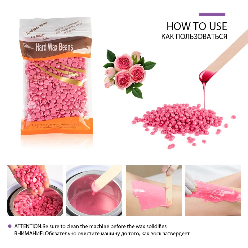 Brazilian Hard Wax Beans 50g Painless Body Hair Removal Wax