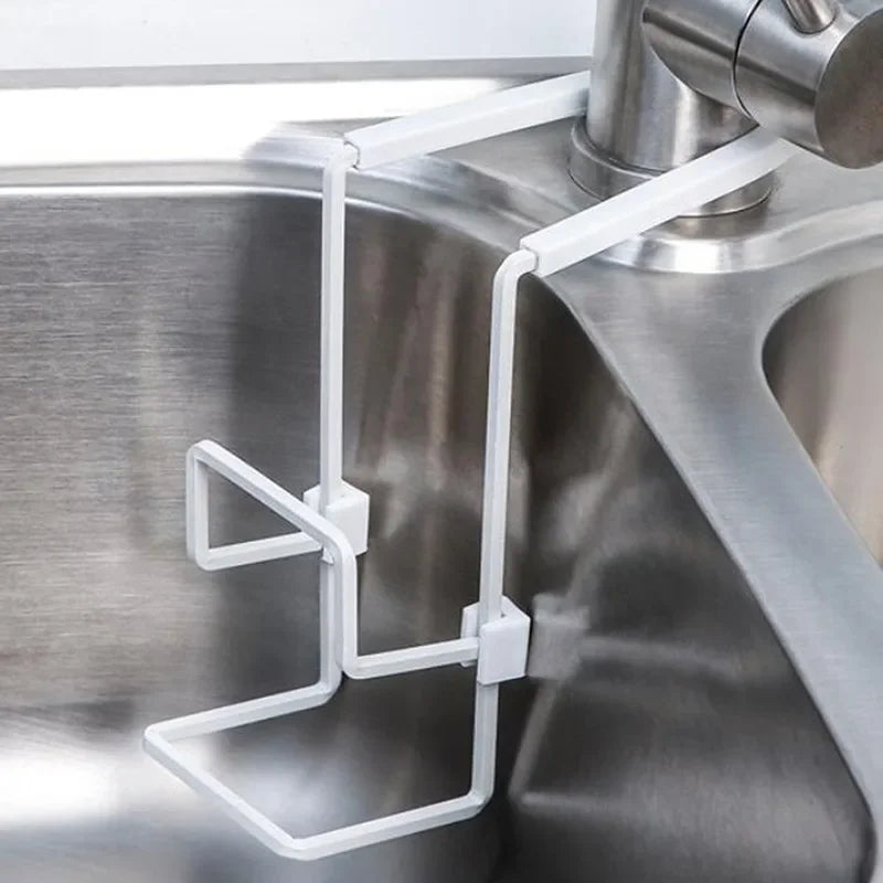Metal Sink Sponge Holder Suction Wall-Mounted Kitchen Organizer