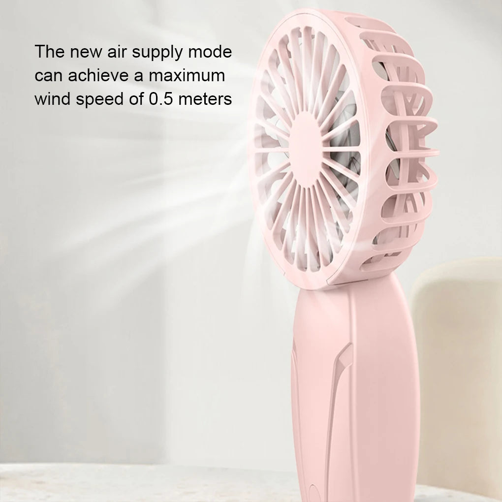 Portable Mini Pocket Fan USB Rechargeable Cute Handheld Fan Secondary image