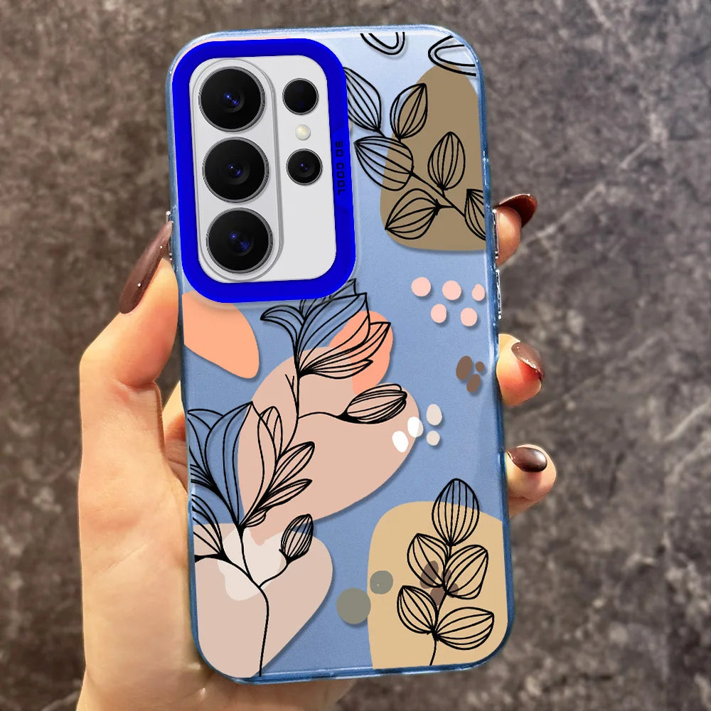 Floral Aurora Case for Samsung S21 FE S22 S23 S24 S25 S26 Ultra Cover