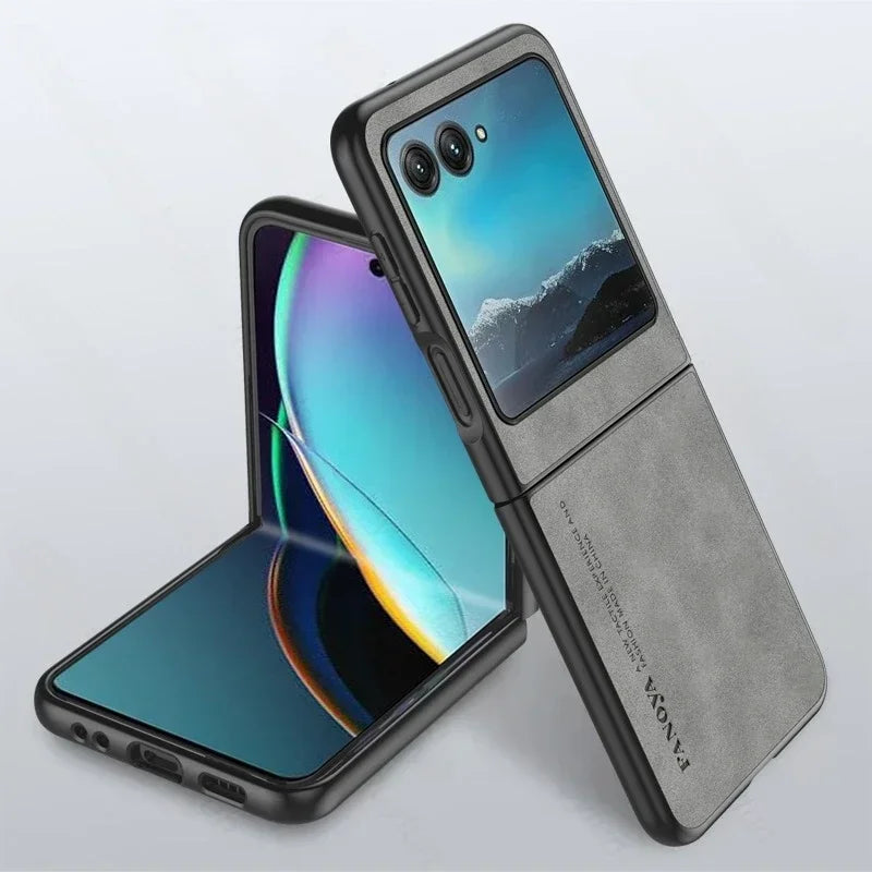 Premium Leather Shockproof Case for Motorola Razr 70 60 50 40 Ultra