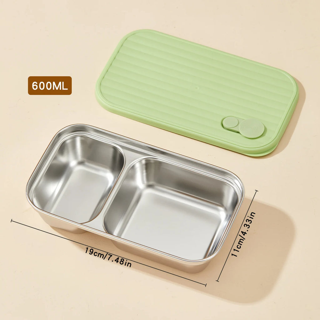 WORTHBUY 304 Stainless Steel Lunch Box Leakproof Stackable Food Container