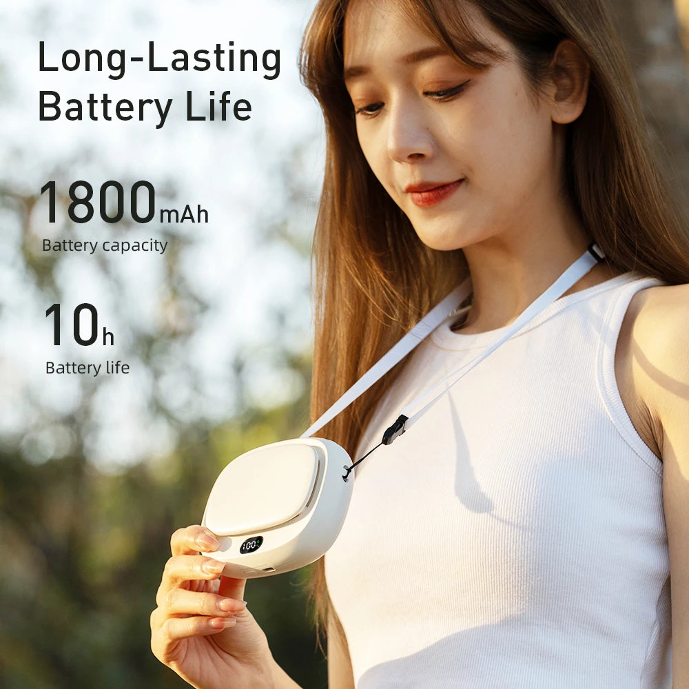 Vissko 1800mAh Mini Fan UK  5-Speed USB Rechargeable Fan