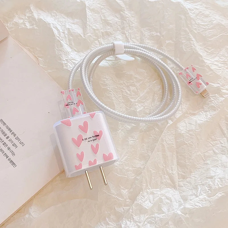Cartoon Flower iPhone Charger Cover 18W/20W