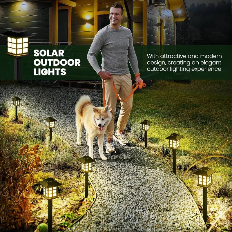2 Pack Solar Pathway Lights