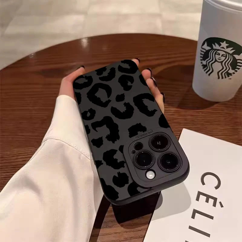 Leopard Camera Protection Phone Case for iPhone 17 16 15 14 13 Pro Max