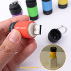 USB Rechargeable Mini Keychain Flashlight Waterproof LED