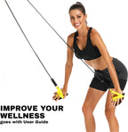 Swimming Resistance Bands Set with Handles for Strength Training