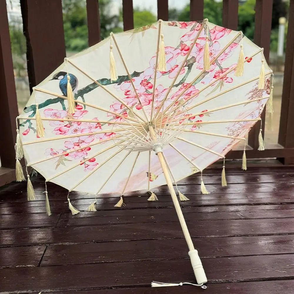 Buy 70cm Chinese Silk Tassel Umbrella