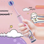 Kids Electric Toothbrush Cartoon Space Series Soft Cleaning Brush