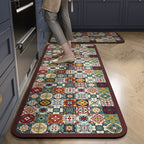 Kitchen Mat Absorbent Printed Rug Non-Slip Long Floor Carpet