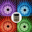 Color Changing Solar Peony Light Mandala Projection Garden Wall Lamp