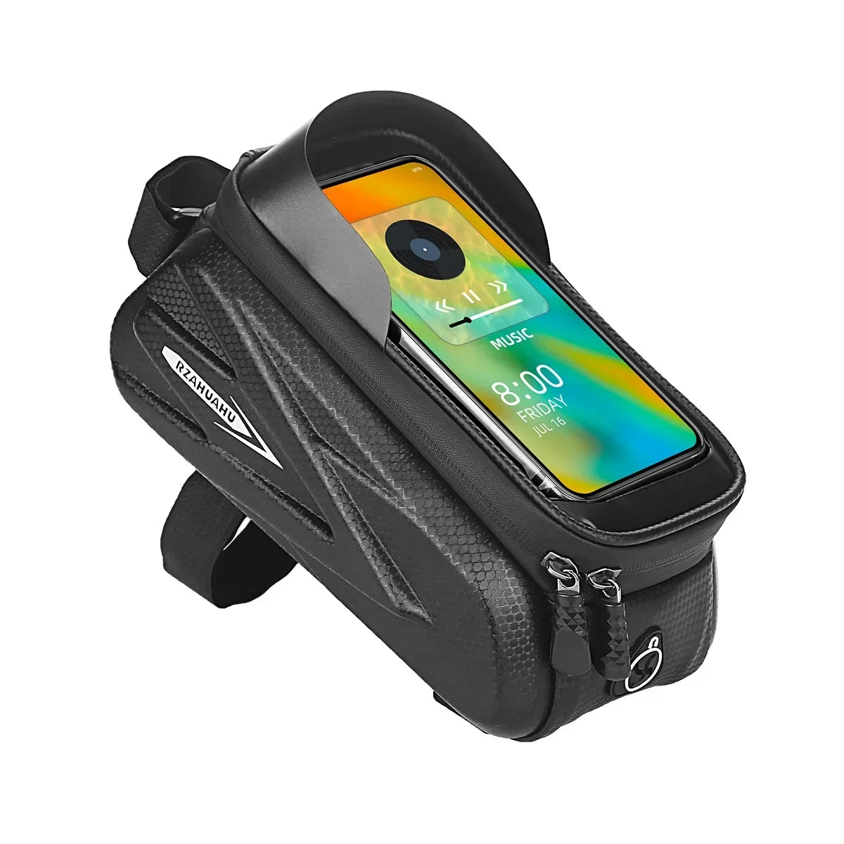 Waterproof Bike Phone Holder Top Tube Bag MTB Road Reflective