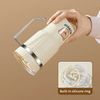 WORTHBUY Cute Bear Water Cup Leak Proof Portable Travel Tumbler
