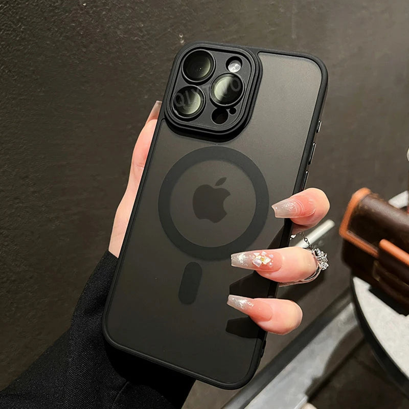Luxury Armor For Magnetic Wireless Charging Case For iPhone 11 12 13 14 15 16 17 AirProMax Plus