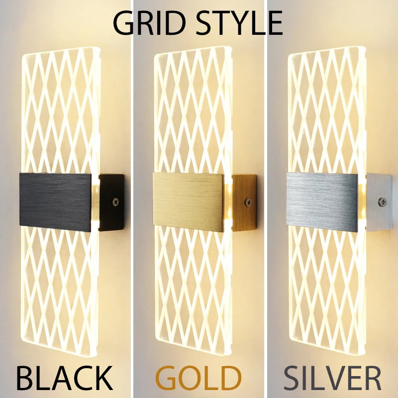 Modern Acrylic LED Wall Lamp Nordic Bedside Light