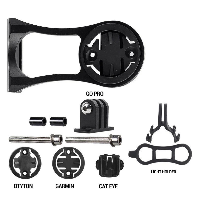 Aluminum Bike Computer Camera Mount Handlebar GPS GoPro Bracket MTB