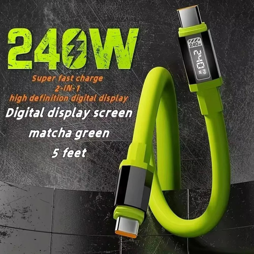 240W USB-C to USB-C Fast Charging Cable 1m 1.5m 3m Type-C