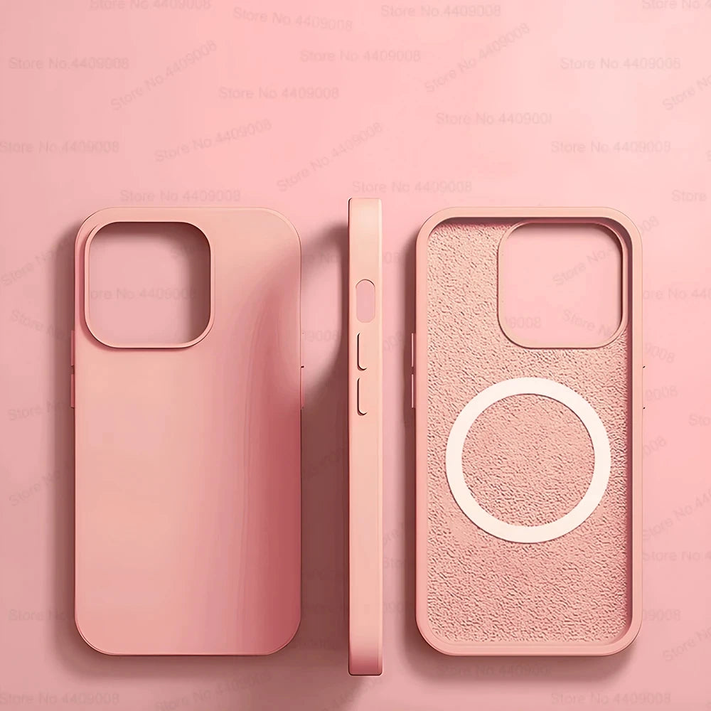 MagSafe Magnetic Silicone Case for iPhone 11 12 13 14 15 Pro Max