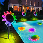 Solar Flower Pool Light Waterproof Color Changing LED