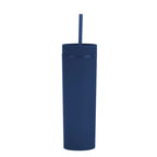 Double Wall Skinny Tumbler 473ml/480ml Cup with Straw & Lid