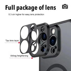 Luxury Armor Matte MagSafe Case for iPhone 12 13 14 15 16 17 Pro Max