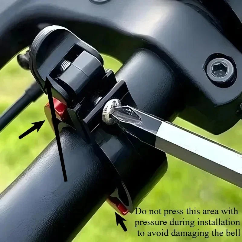 Mini Invisible Bicycle Bell Loud MTB Handlebar Safety Beep Ring