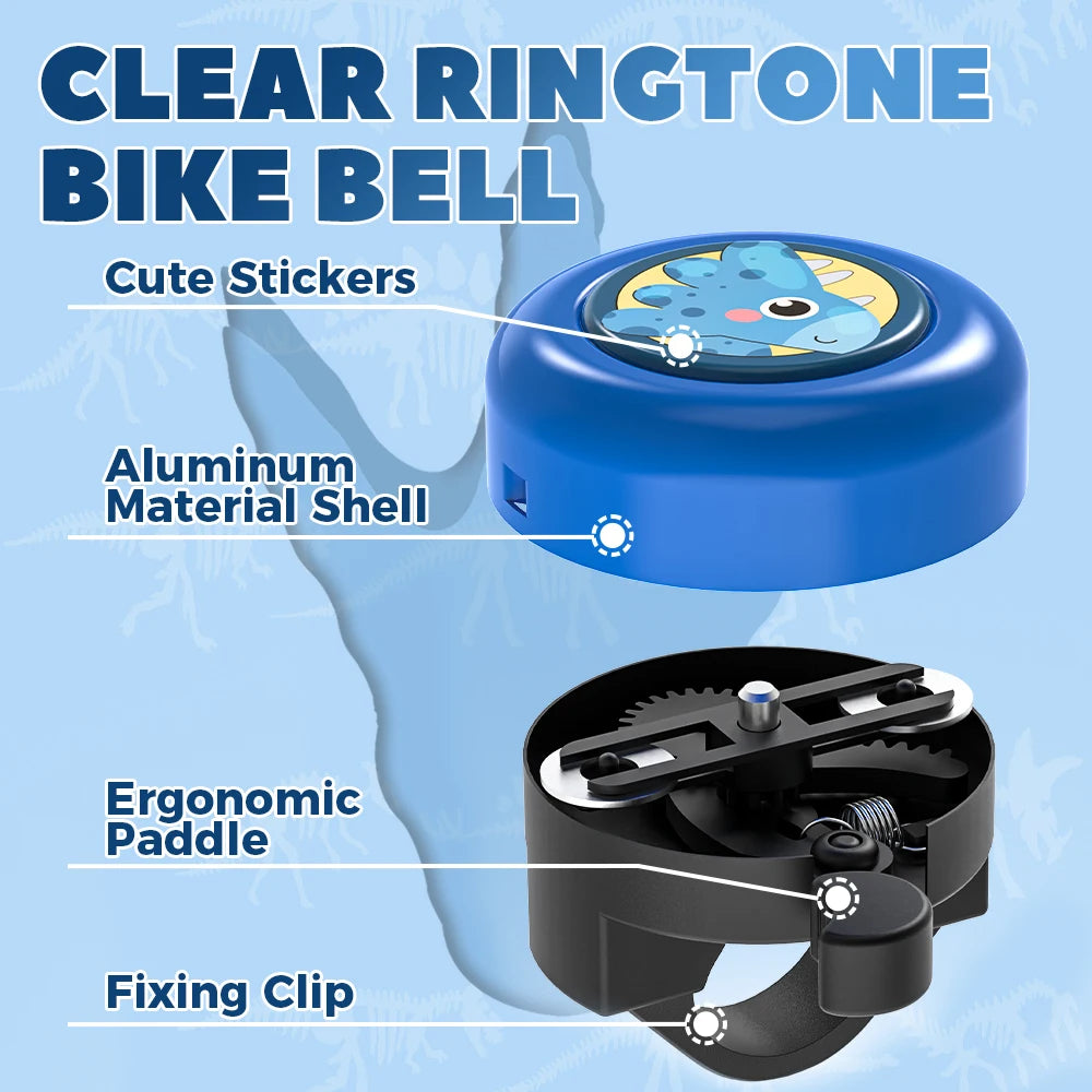 Kids Bicycle Bell Cute Mini Cycling Ring Alarm for Scooter & Tricycle