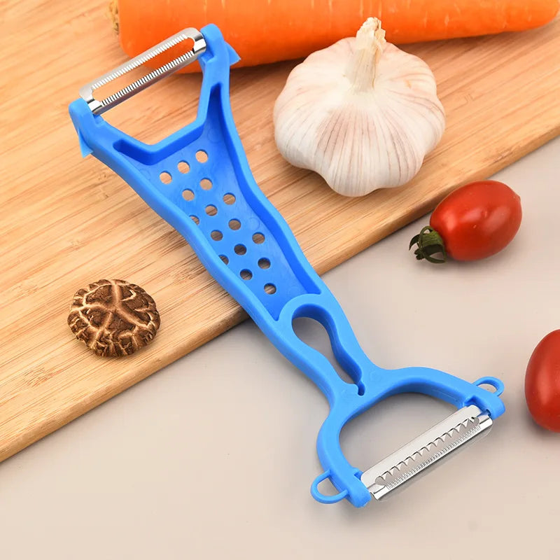 Vegetable Cutter & Carrot Grater – Handheld Kitchen Peeler & Slicer Tool