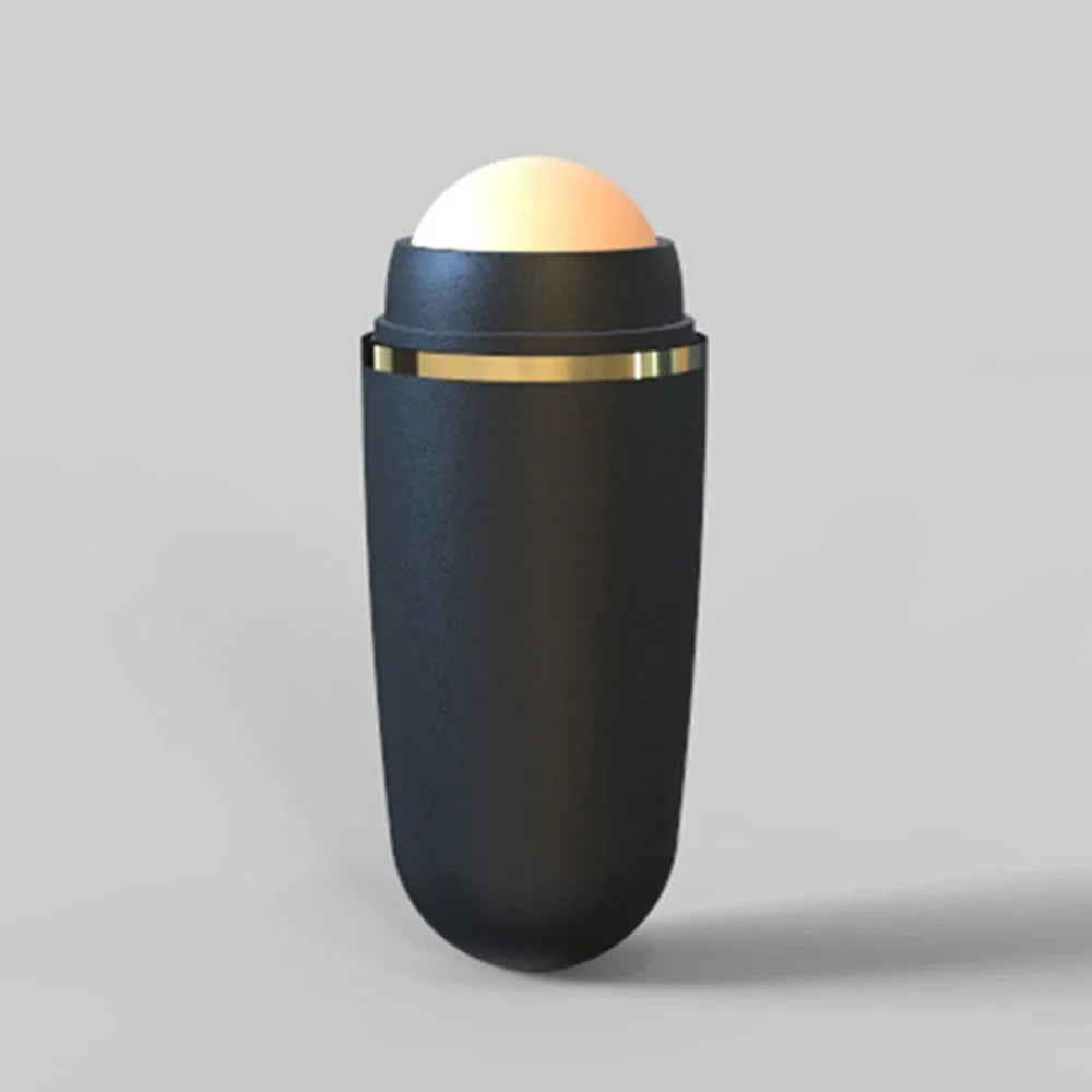 Volcanic Stone Face Roller Adjustable Oil Absorbing Tool