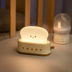Cute Toaster Night Light Rechargeable Bedside Lamp
