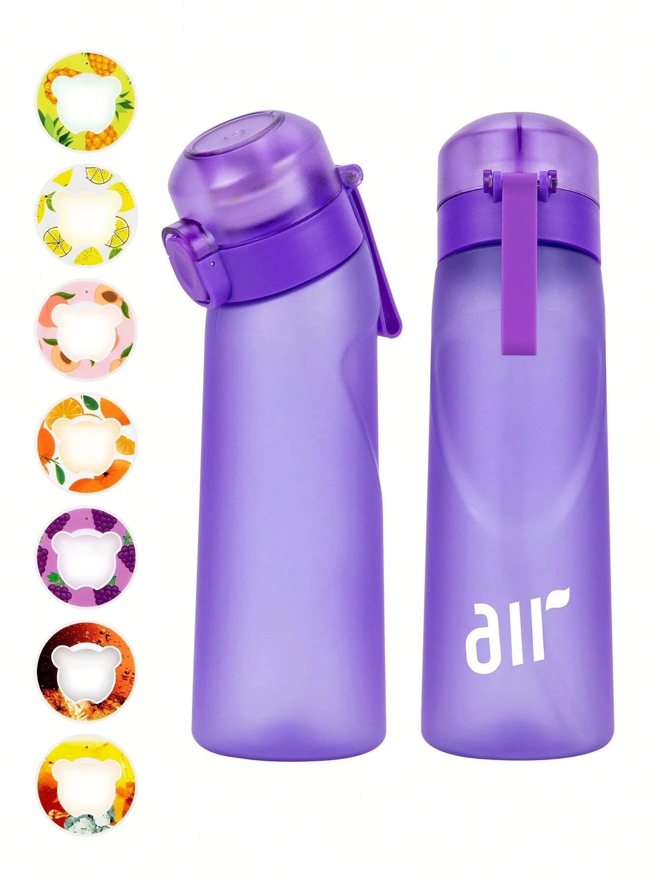Air Water Bottle with Flavor Pods Leakproof Sports Cup