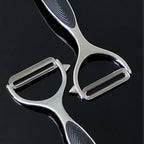 Stainless Steel Vegetable Peeler & Shredder – 2-in-1 Kitchen Grater Tool