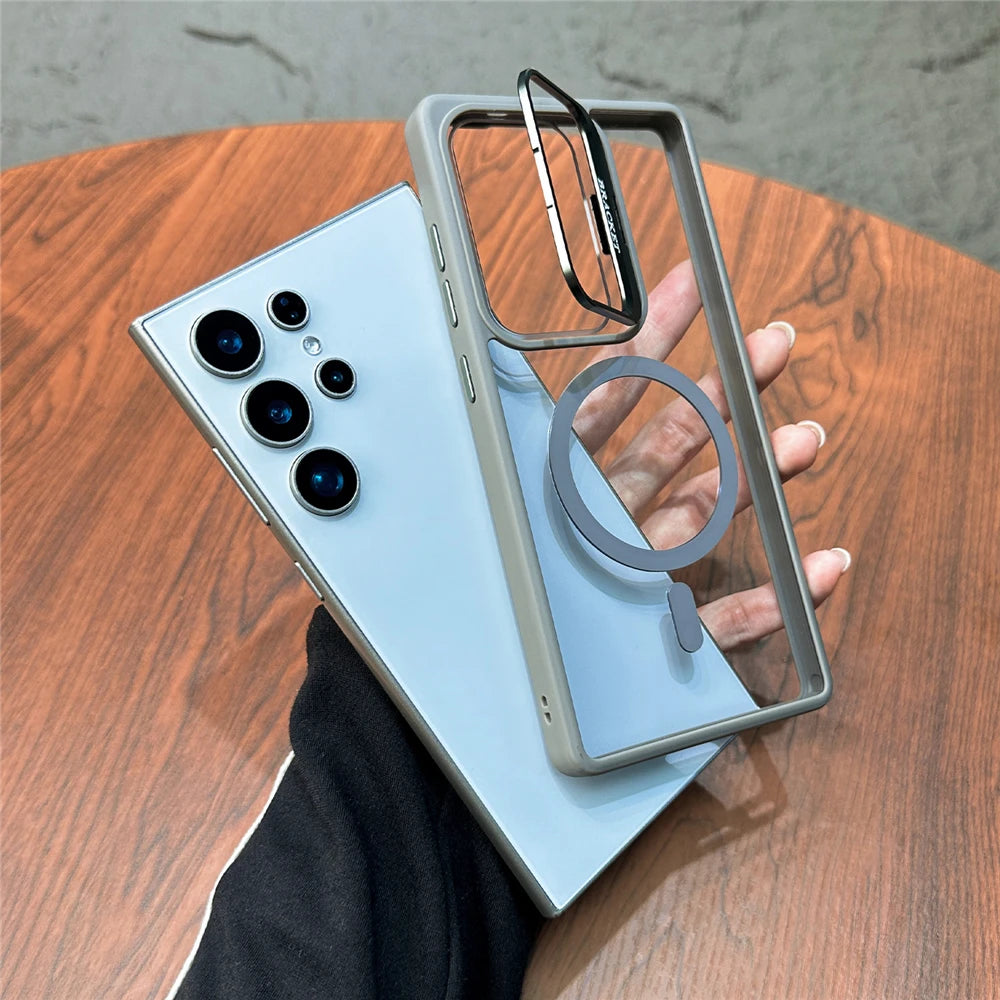 MagSafe Fold Lens Stand Case for Samsung Galaxy S22 S23 S24 S25 S26 Secondary image